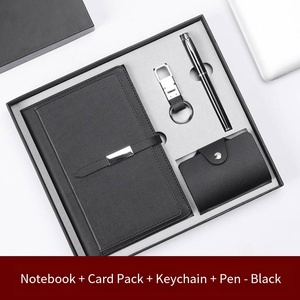 Kit d'affaires 4-en-1 2026 – Cadeau d'entreprise le plus vendu, souvenir promotionnel de luxe en papier avec impression de logo en sérigraphie - Product Image 6