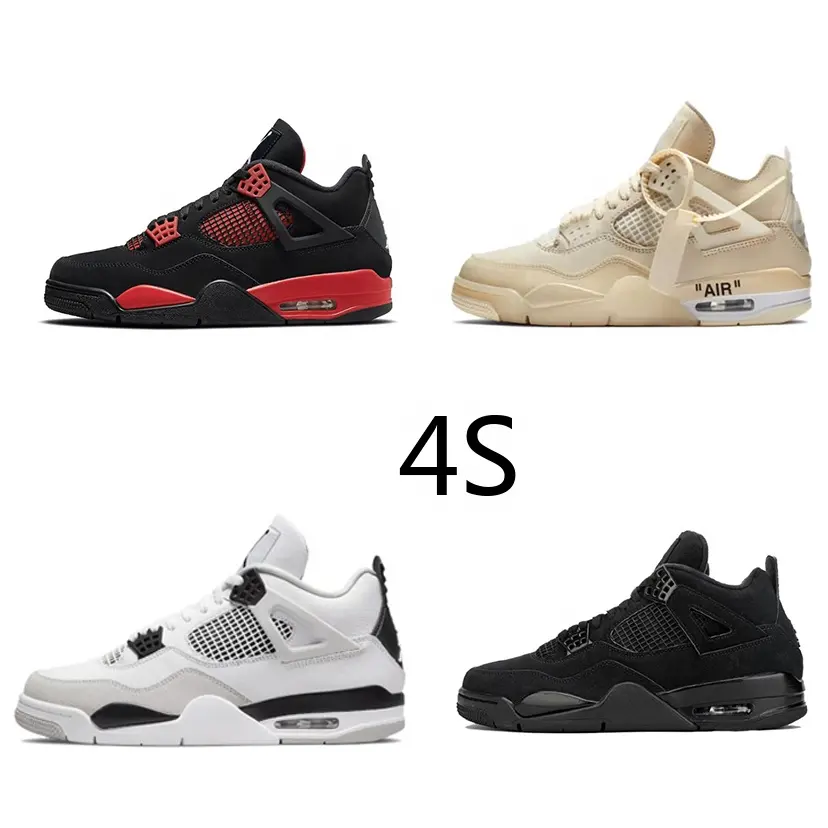 NEW Original Brand Newest aj 4s Retro Sneakers Basketball Sports Shoes for Men Super Hot Fashion Sneaker shoes