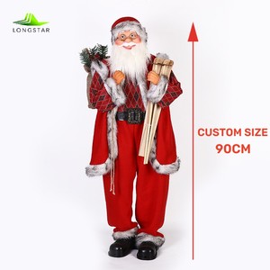 ขายส่งคริสต์มาสไฟฟ้าเต้นรําSanta Clasu 90 180ซม.ดนตรีSanta Clausสําหรับตกแต่งบ้านสําหรับโรงแรมจัดส่งห้างสรรพสินค้า - Product Image 1