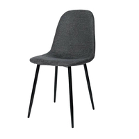 Chaise en tissu moderne de fabrication chinoise, chaises et table de salon, chaise de salle à manger avec structure en acier pour l'ameublement de la maison
