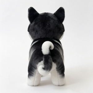 Peluche de husky personalizado, peluche de husky siberiano, peluche de perro husky, peluche realista de cachorro husky, husky blanco y negro - Product Image 3