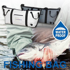 Personalizado mejor impermeable PVC hombro cremallera hielo grande atún hielo transporte aislado Coler bolsa para la pesca - Product Image 6