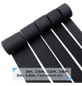 Elástico de banda de felpa negra en stock con cincha de cintura elástica baja MOQ - Product Image 3