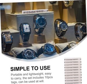 Nhỏ Có Thể Điều Chỉnh Lắp Ráp Khối Hiển Thị Giá Cho Giá Thẻ Rmb Nhật Bản Yên Chữ Số Cube Đồng Hồ Trang Sức Cửa Hàng Truy Cập Dấu Hiệu - Product Image 4