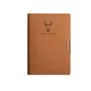 Carnet A5 en PU à feuilles mobiles avec boucle magnétique, agenda de bureau professionnel, personnalisable avec logo, promotionnel, vente en gros - Product Image 6