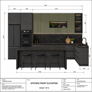 Gabinetes de Cocina de PET con Acabado Brillante para Renovación de Departamentos y Condominios Modernos - Product Image 3