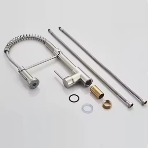 <span class=keywords><strong>Robinet</strong></span> de cuisine FEIDU moderne de luxe à poignée unique, chromé, en acier inoxydable, à montage sur plan, avec extension <span class=keywords><strong>flexible</strong></span> extractible - Product Image 2