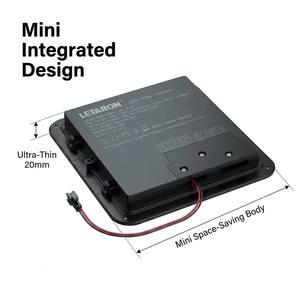 <span class=keywords><strong>Specchio</strong></span> da <span class=keywords><strong>Bagno</strong></span> Antiappannamento con Driver LED Integrato Classe II, 120V 60Hz, Dimmerabile DALI, Interruttore Touch a Colori, Impermeabile IP44 - Product Image 3