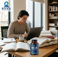Cápsulas Blandas de Aceite de Krill con Fosfolípidos Omega3 para el Apoyo Diario de la Salud del Corazón, de Fábrica OEM