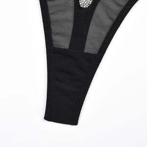 Женский комплект из двух предметов, бюстгальтер и стринги, сексуальное эротическое белье - Product Image 4