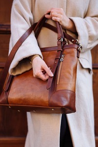 Most Selling Elegant Brown Leather Hand <b>Bag</b> for Women with Strong Stitching and <b>Long</b> Lasting Use Available At Best Price - Product Image 2