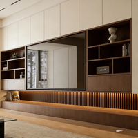 Elegante Mueble para TV de Lujo Ligero, Diseño Personalizado, Multi-Estilo, Panel Ecológico, Conjunto Completo para el Hogar