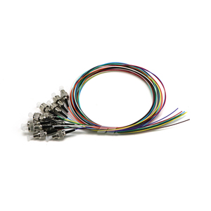 1.5m chiều dài tùy chỉnh 12 Lõi 12 màu sắc 0.9mm <span class=keywords><strong>Pigtail</strong></span> với ST / FC kết nối bó sợi quang <span class=keywords><strong>Pigtail</strong></span> - Product Image 3