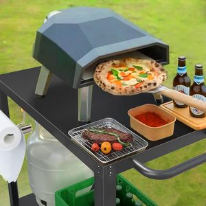 La table de <span class=keywords><strong>barbecue</strong></span> extérieure de style européen la plus vendue est mobile et rotative, adaptée aux cours extérieures - Product Image 3