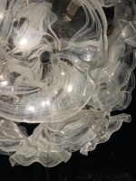 Lustre en verre de Murano fait main, luminaire floral de luxe pour la maison et l'hôtel