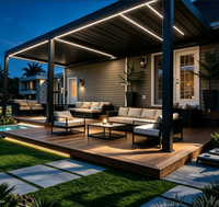 Pergola intelligente Sweet Home en aluminium avec toit à lamelles motorisées imperméables