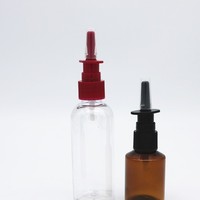 Brume 15ml Ambre Vide Saline Pompe Nasale Vaporisateur 10ml 30ml Pour Sinus Couvercles Bouchons et fermetures