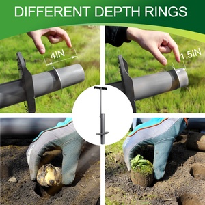 Tulip Pro Lawn Sod Bulb Planting Handle Flower Planter Grass Plugger Tool Garden Weasel <span class=keywords><strong>Hole</strong></span> <span class=keywords><strong>Digger</strong></span> Proplugger per piante - Product Image 5