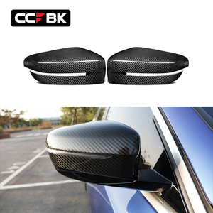 Pour <span class=keywords><strong>BMW</strong></span> G42 G20 G21 G22 G23 G26 G30 G31 G11 G12 G14 G15 G16 2019-2026 Coques de rétroviseurs latéraux en fibre de carbone sèche autocollantes - Product Image 1