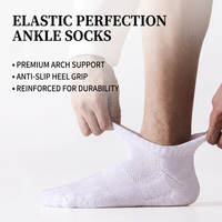 Chaussettes de sport athlétiques unisexe à logo personnalisé, en coton respirant, avec coussinets, anti-ampoules, pour la course à pied, vente en gros OEM en vrac