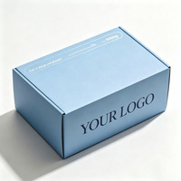 Boîte d'expédition pliable en gros avec logo, boîte d'emballage en carton ondulé écologique, boîte de rangement empilable pour colis, cadeaux et vêtements