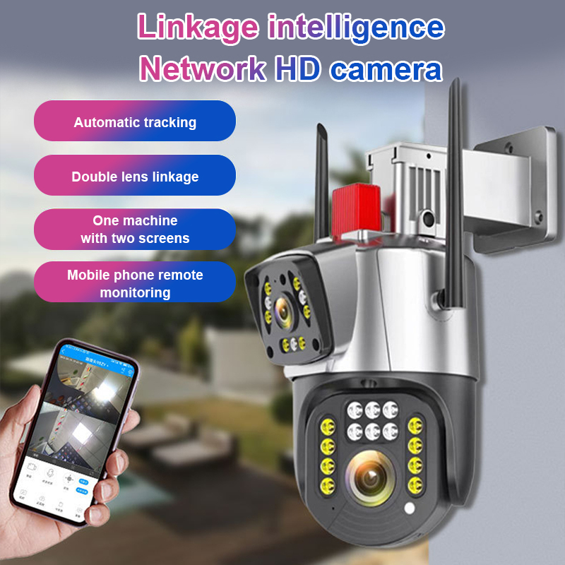 Smart Solar Mini Dual Lens WiFi CCTV Camera 2MP Two Way Network Security Waterproof Outdoor Indoor Use · image 2