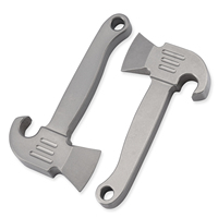 TGZUO Exquisite Titanium Crowbar, outil multi-usage portable EDC pour l'extérieur, pour ouvrir les colis