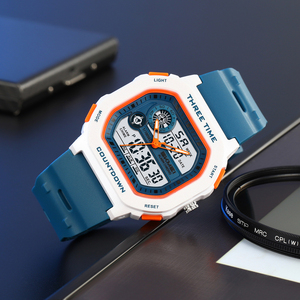 Orologio SKMEI 2641 Dual Time da Uomo, Vendita Calda, Orologio da Polso Analogico Digitale Multifunzionale con Cronografo Elettronico - Product Image 4