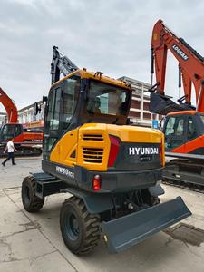 Hyundai 60 corea originale usato 6 tonnellate di alta qualità e potente motore Yanmar mini escavatore ruota - Product Image 2