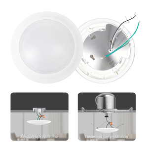 6 inch <span class=keywords><strong>LED</strong></span> đĩa ánh sáng bề mặt gắn kết cấu hình thấp lõm Dim Vòng <span class=keywords><strong>LED</strong></span> đĩa ánh sáng Trần ETL đối với chúng tôi Canada - Product Image 1
