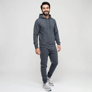 Conjunto Deportivo Unisex de 2 Piezas con Capucha, 100% Algodón, Estampado, de Secado Rápido, con Logotipo Personalizado, para Correr, Trotar al Aire Libre, Ligero - Product Image 1