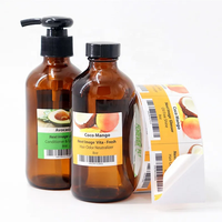 Étiquettes personnalisées imperméables pour produits capillaires, pour flacons de shampoing et d'après-shampoing