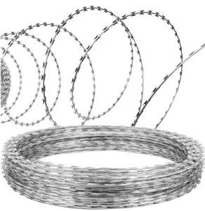 Factory Direct BTO-16 <b>18</b> 22 30 Iron Wire Barbed Wire Coil <b>Hot</b> Dipped Galvanized Anti-Climbing Airport Security Bending Included - Product Image 2