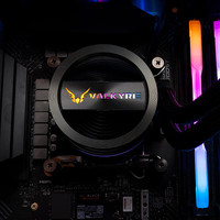 Refroidisseur de processeur liquide VALKYRIE GL-360 AIO avec radiateur de 360 mm, tête de pompe métallique à détection de gravité, éclairage ARGB, haute performance pour PC