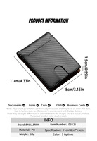 Dompet Kartu Baellerry Desain Baru Tipis Minimalis untuk Pria, Dompet Bisnis Sederhana Kecil untuk Pria, Kulit PU Serat Karton