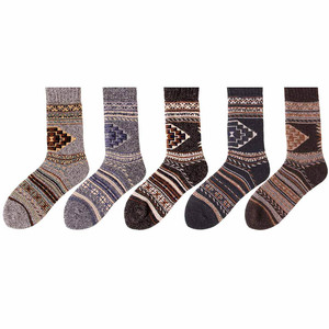 Wholesale High Quality Knitted Fleece <strong>Socks</strong> Winter Thick Merino <strong>100</strong> <strong>Wool</strong> <strong>Socks</strong> Man - Product Image 2