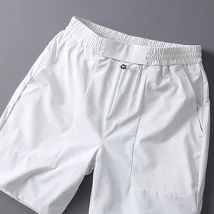 Nuovi Pantaloncini da <span class=keywords><strong>Uomo</strong></span> Personalizzabili con Logo, <span class=keywords><strong>Bianchi</strong></span>, ad Asciugatura Rapida, Casual, Sportivi, con Elastico in Vita e Cordoncino, Traspiranti - Product Image 3