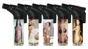 2025 nouveau briquet torche incliné à flamme électronique multi-usages avec serrure - Product Image 6