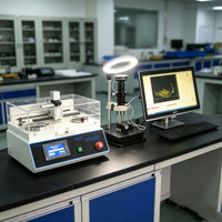 Terminal Layar Sentuh PLC Mitsubishi Penguji Bagian Silang Mode Kontrol Otomatis Manual Ganda Untuk Laboratorium QC
