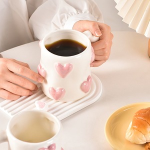 Taza de Café de Cerámica Creativa 3D con Forma de Corazón, Linda y Única, de 17 oz, para Regalos de San Valentín, Directo de Fábrica - Product Image 3