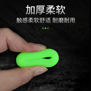 Stoppeur de canne en silicone haute élasticité vert pour la pêche en eau douce – Accessoire de pêche à la ligne - Product Image 2