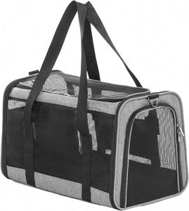 Échantillon Gratuit : Sac de Transport pour Chat et Chien, Approuvé par les Compagnies Aériennes, Sac de Transport Souple et Respirant pour Animaux de Compagnie, avec Bandoulière Réglable et - Product Image 1