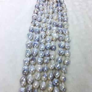 2024 nóng bán 3A Chất lượng cao không thường xuyên Baroque ngọc trai sợi trắng/hồng/tím Ngọc Trai Chuỗi để trang trí - Product Image 4