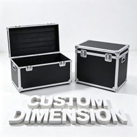 Valise de transport en aluminium sur mesure de grande dimension avec mousse pré-découpée, chariot en aluminium à roulettes, étui rigide pour instruments avec roues, fabrication OEM