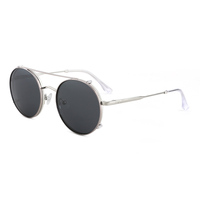 Lunettes de soleil vintage steampunk à rabat pour femmes et hommes, monture ovale à double couche, lunettes de soleil à clapet, lunettes de soleil pour hommes, oculos