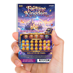 Custom High Security Scratch Off Card Printing for Promotional Lottery Tickets with Variable Barcode and Serial Number Printing - Product Image 5