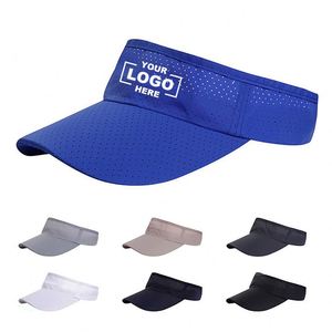 Gorras de béisbol deportivas unisex personalizadas 100% poliéster con diseño hueco, de secado rápido, para ciclismo de verano, con parte superior vacía, transpirables, con visera de malla para el sol - Product Image 1