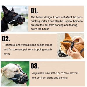 Penutup Mulut Anjing <span class=keywords><strong>Anti</strong></span> Gigit Reflektif dari Karet Lunak Desain Baru - Product Image 6