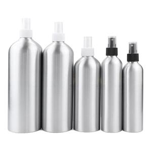 Botella de <span class=keywords><strong>aluminio</strong></span> cosmética recargable de Metal loción de embalaje vacío personalizada con tapa de rosca - Product Image 3
