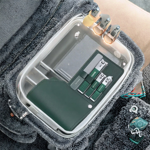 Factory Supply Custom Black Manicure Set 3 in 1 Straight Edge Toe Cutter Finger Nipper Nail <b>File</b> in <b>Box</b> - Product Image 3